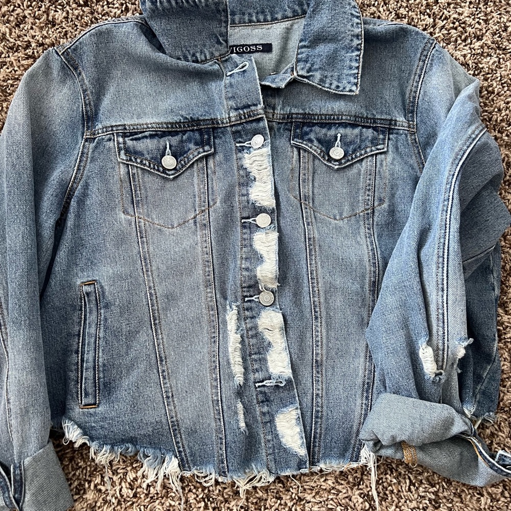 Distressed Jean Jacket